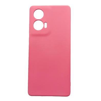 Capinha Capa Compatível Com Motorola Edge 50 Fusion Xt2429 Tela 6.7 Case Aveludada Interior Rosa