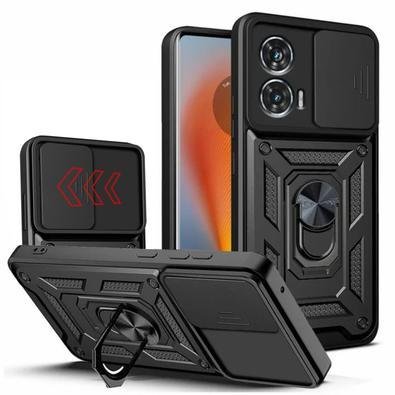 Capa Capinha Case Para Motorola Moto Edge 50 Fusion - Protetora Resistente Anti Impacto Queda Armadura Militar Cor:preto