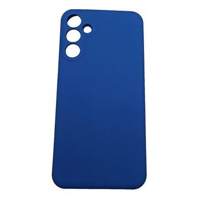 Capa Capinha Compatível Com Samsung Galaxy M15 Tela 6.5 Silicone Aveludada Premium Azul