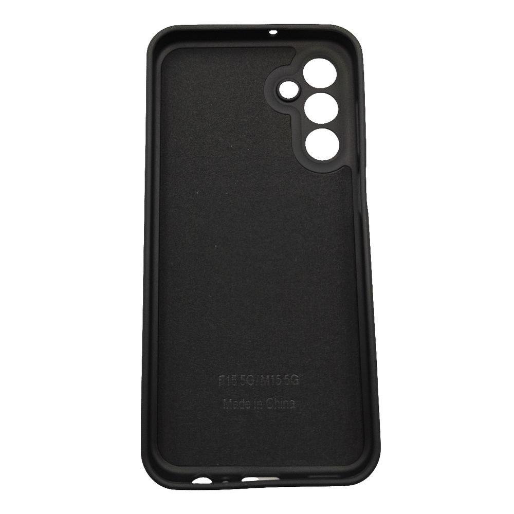 Imagem 2 de 2 do produto Capa Capinha Compatível Com Samsung Galaxy M15 Tela 6.5 Silicone Aveludada Premium Preto