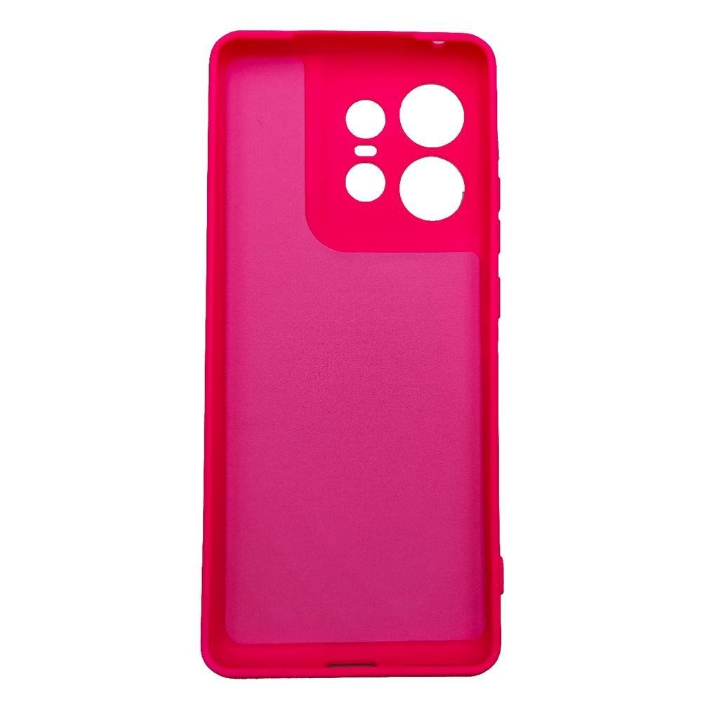 Imagem 2 de 2 do produto Capa Capinha Compatível Com Motorola Edge 50 Pro Xt2403 Tela 6.7 Silicone Aveludada Premium Pink