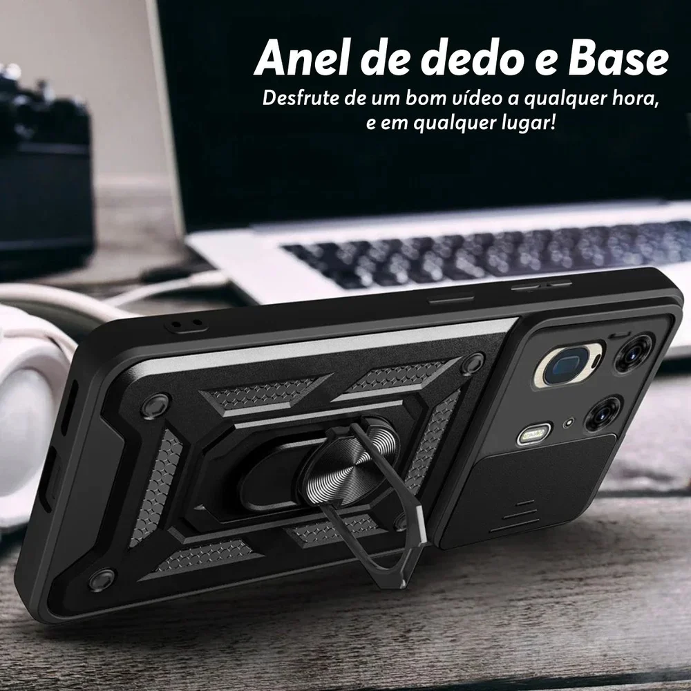 Imagem 2 de 5 do produto Capa Militar P/ Motorola Moto Edge 50 Ultra - Capinha Case Protetora Anti Impacto Queda Armadura Resistente