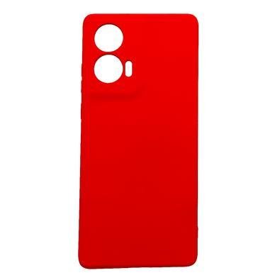 Capa Capinha Compatível Com Motorola Edge 50 Fusion Xt2429 Tela 6.7 Silicone Aveludada Premium Vermelho