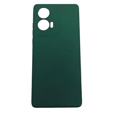 Capinha Capa Compatível Com Motorola Edge 50 Fusion Xt2429 Tela 6.7 Case Aveludada Interior Verde Escuro