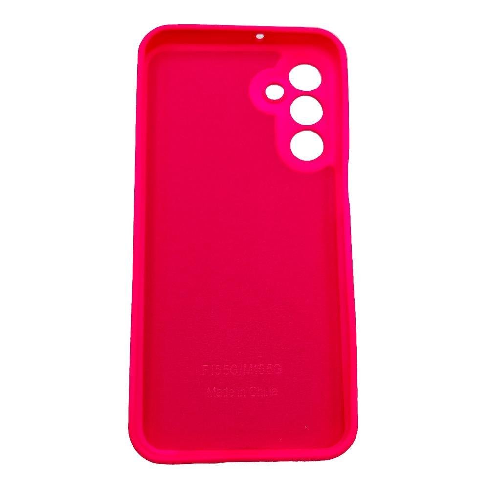 Imagem 2 de 2 do produto Capa Capinha Compatível Com Samsung Galaxy M15 Tela 6.5 Silicone Aveludada Premium Pink