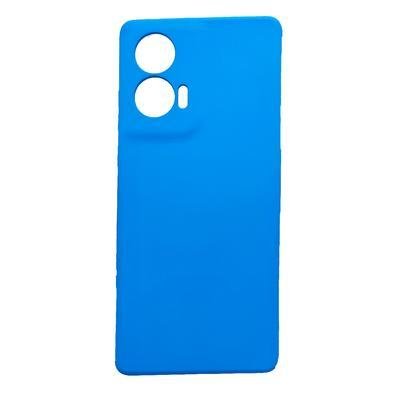 Capa Capinha Compatível Com Motorola Edge 50 Fusion Xt2429 Tela 6.7 Silicone Aveludada Premium Azul