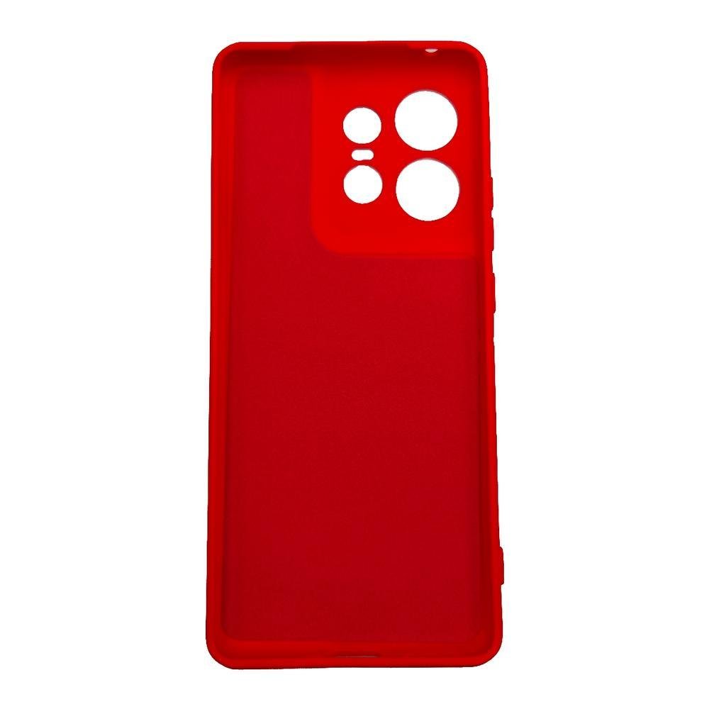 Imagem 2 de 2 do produto Capa Capinha Compatível Com Motorola Edge 50 Pro Xt2403 Tela 6.7 Silicone Aveludada Premium Vermelho