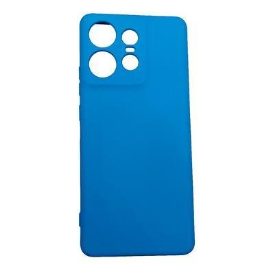 Capinha Capa Compatível Com Motorola Edge 50 Pro Xt2403 Tela 6.7 Case Aveludada Interior Azul