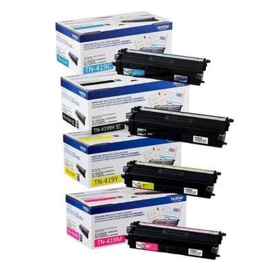 Kit 4 Cores Toner Brother Tn419 L8360  |   Bk+c+y+m