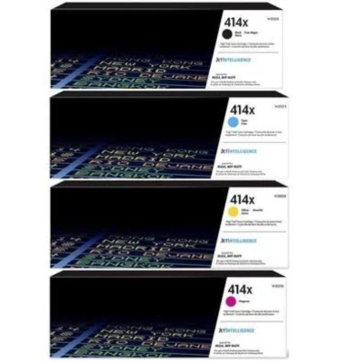 Kit 4x Cores Toner 414X M454DN M479FDW | BK+C+Y+M