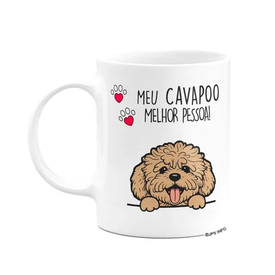 Caneca Dog - Meu Cavapoo Cavoodle, Melhor Pessoa!