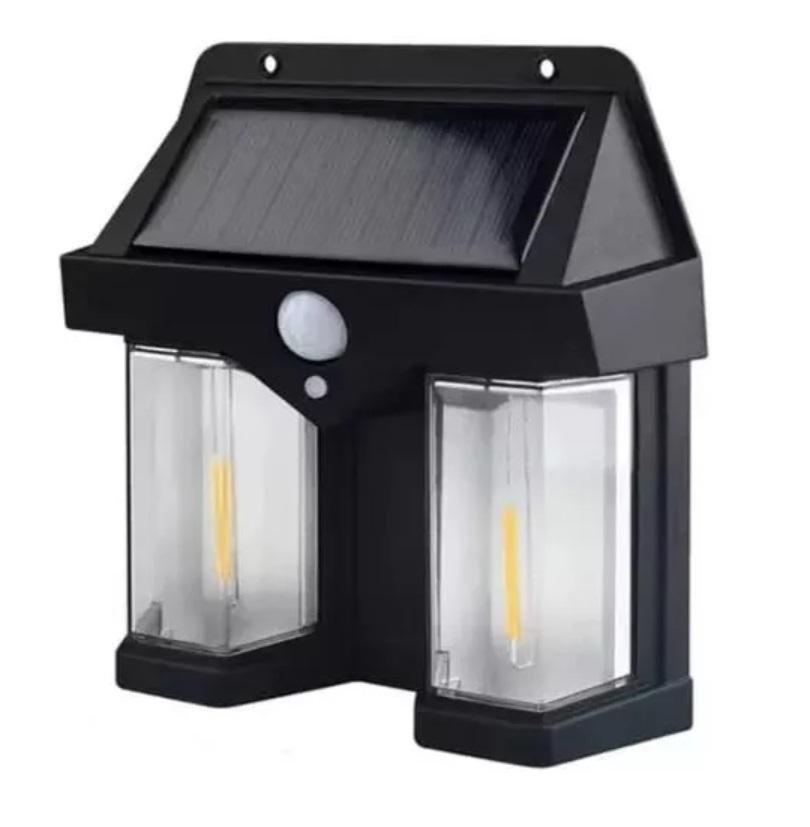Luz De LED Arandela Solar Parede Rústica Sensor De Presença Bm-8529