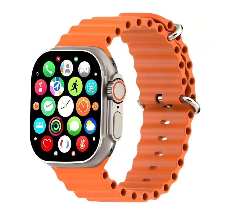 Relógio Digital Smartwatch Watch 9 Ultra Mini 41mm Multiira Oceano Laranja