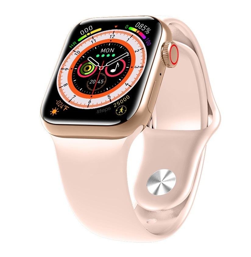 Relogio Digital Mini Smartwatch Gs8 Watch 8 Tamanho 41mm Rosa