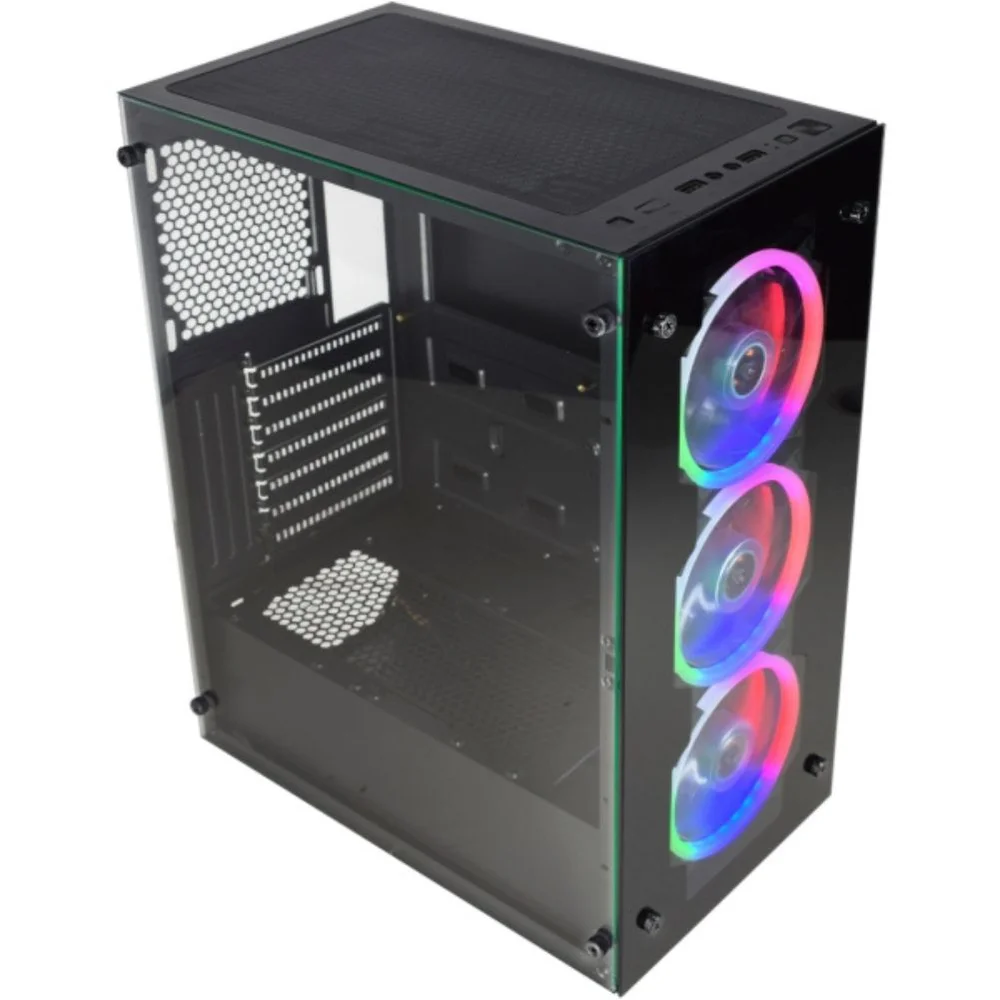 Imagem 2 de 5 do produto Gabinete Gamer Kmex Wind LED RGB - Cg10h3
