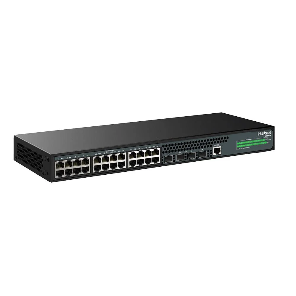 Imagem 3 de 5 do produto Switch Gerenciável 24P Gigabit S2328G-A e 4P SFP 1000 BASE-X, 4760106, INTELBRAS