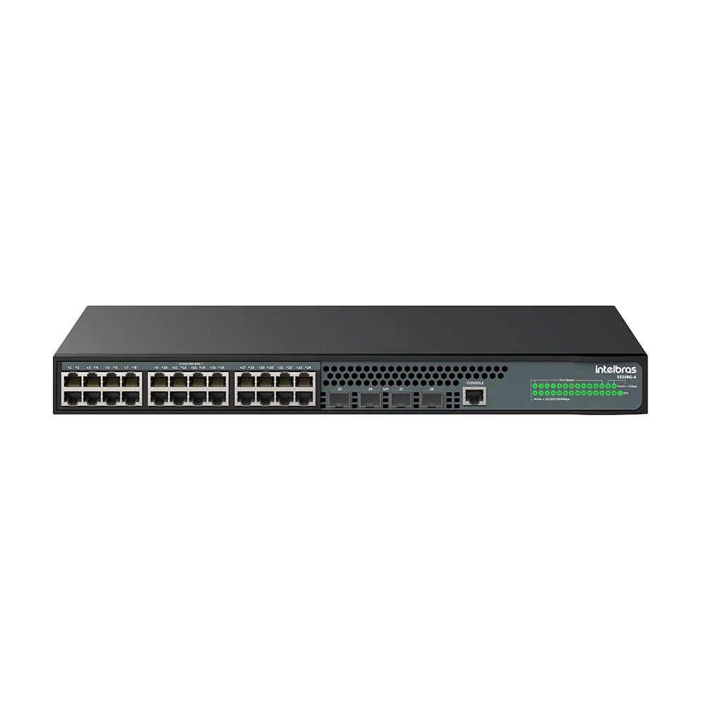 Imagem 5 de 5 do produto Switch Gerenciável 24P Gigabit S2328G-A e 4P SFP 1000 BASE-X, 4760106, INTELBRAS