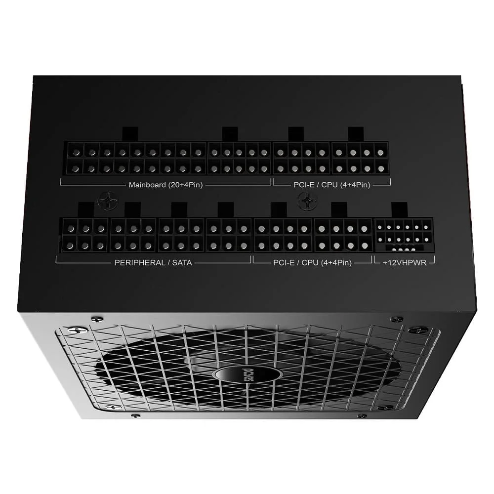 Imagem 4 de 5 do produto Fonte Gamer PCyes Aether 1000w Full Modular Cybernetics Gold Pfc Ativo - 1000wfmg