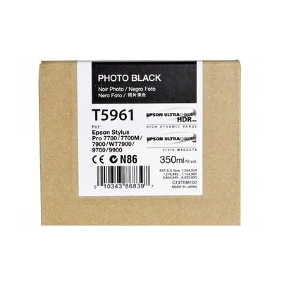 Cartucho De Tinta Epson T5961 preto Fotográfico | Epson Stylus Pro 7700 7890 9890