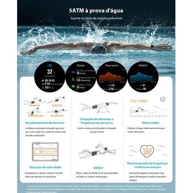 Smartwatch Mibro Lite 3 Pro, Gps, Bluetooth 5.3, Chamadas Bluetooth, Natação, Xpaw019 — foto 2