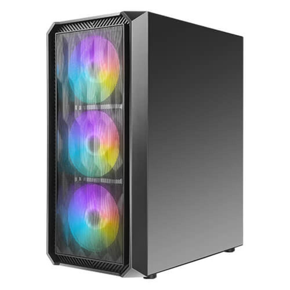 コプマ 2台 Gabinete de PC de câmara dupla 6500X Mid-Tower - Branco/Madeira de