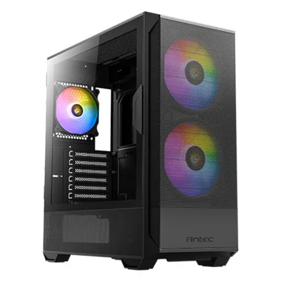 Gabinete Gamer Antec Nx416l Lateral Vidro Temperado Atx/m-atx/itx 2 Fans 120mm ARGB - 0-761345-10