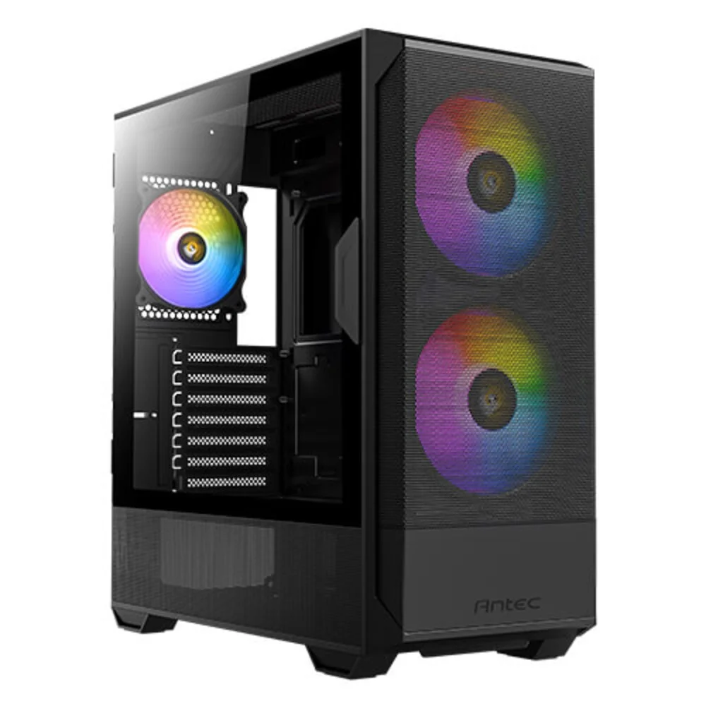 Imagem 3 de 5 do produto Gabinete Gamer Antec Nx416l Lateral Vidro Temperado Atx/m-atx/itx 2 Fans 120mm ARGB - 0-761345-10