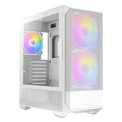 Gabinete Gamer Antec Nx416l Lateral Vidro Temperado Atx/m-atx/itx 2 Fans 120mm ARGB Branco - 0-76