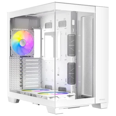 Gabinete Gamer Antec C8 ARGB White Lateral Vidro Temperado 4mm E-atx/atx/m-atx/itx 2 Fans 120mm B