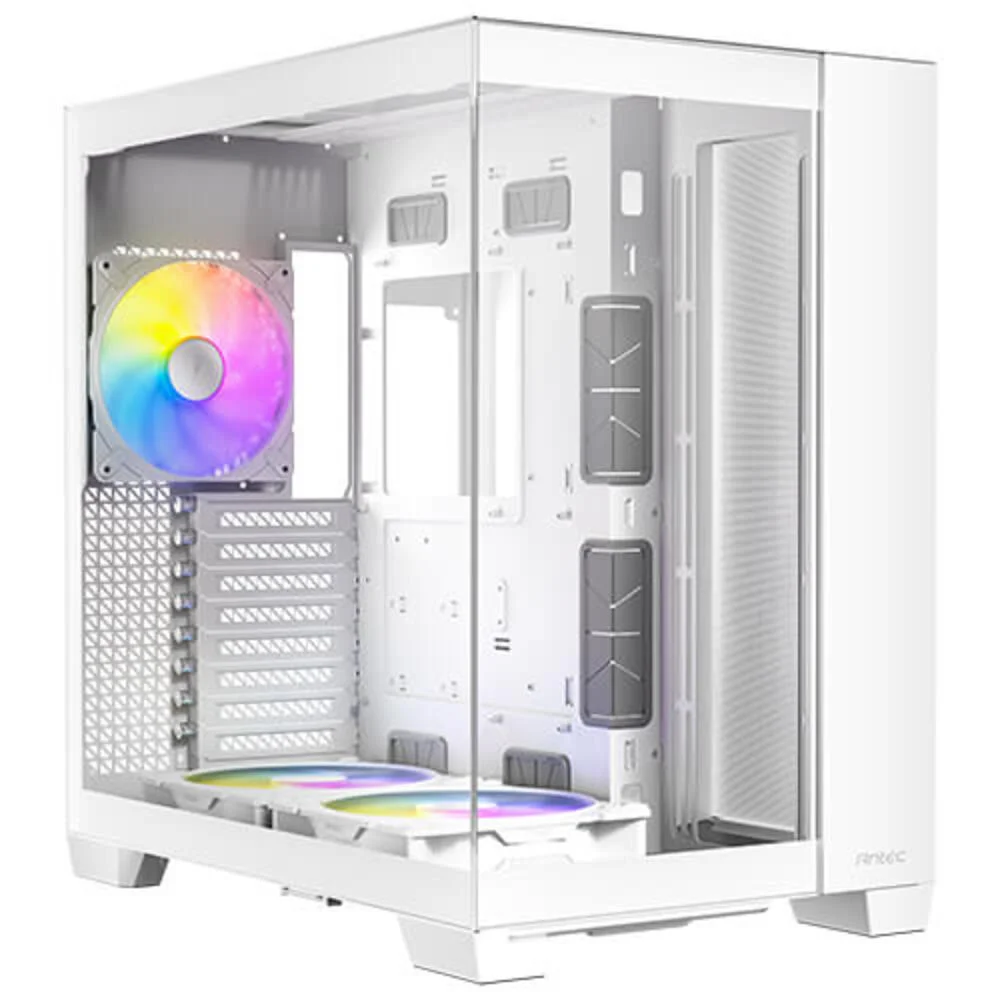 Gabinete Gamer Antec C8 ARGB White Lateral Vidro Temperado 4mm E-atx/atx/m-atx/itx 2 Fans 120mm B