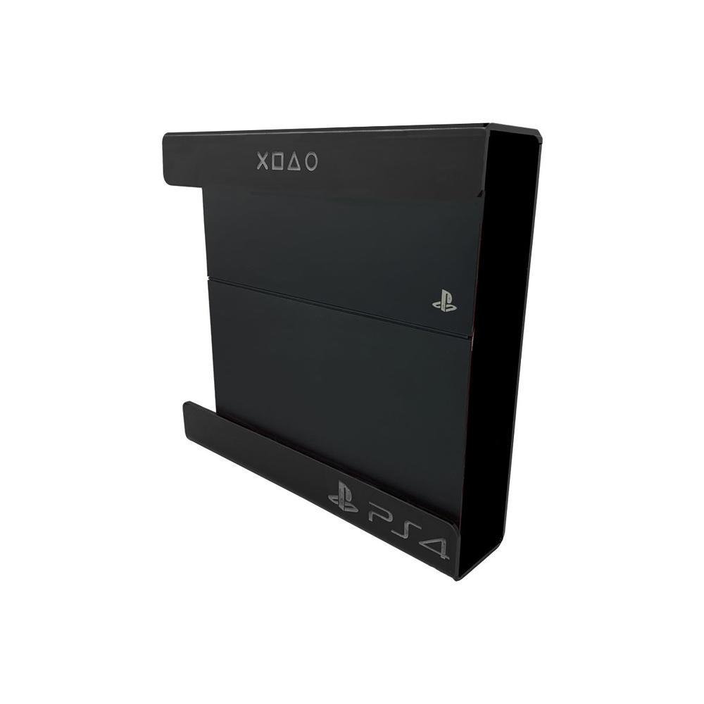 Imagem 2 de 4 do produto Suporte Parede Console Playstation 4 Slim - Ps4 Slim - Material Acrílico Preto