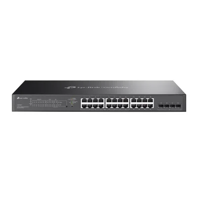 Switch Smart 24 Portas Tp-link Gigabit C/16 Portas Poe+ C/4 Slots Sfp - Tl-sg2428lp