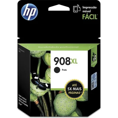 Cartucho De Tinta Hp 908xl t6m20ab Preto | Officejet 8610 8620 8100 8600 Plus 8630