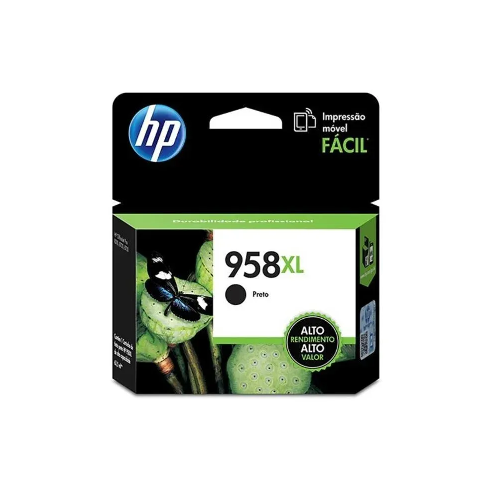 Cartucho De Tinta Hp 958xl Preto L0r41ab | Officejet Pro 8720 8210 8725 8740