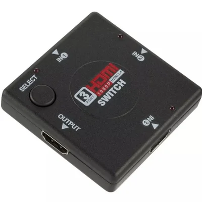 Adaptador Cabo Switch HDMI 3 Entradas 1 Saída