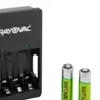 Carregador De Pilhas Aa/aaa Usb - Sm-4