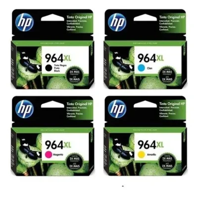 Cartucho De Tinta Hp 964xl Kit 4 Cores Preto, Magenta, Ciano, Amarelo | 9010 9020