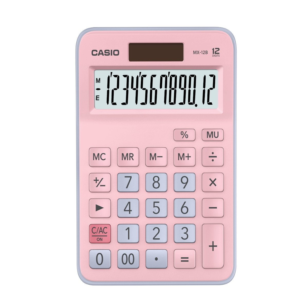 Calculadora De Mesa 12 Dígitos Rosa E Azul - Mx-12b-pklb