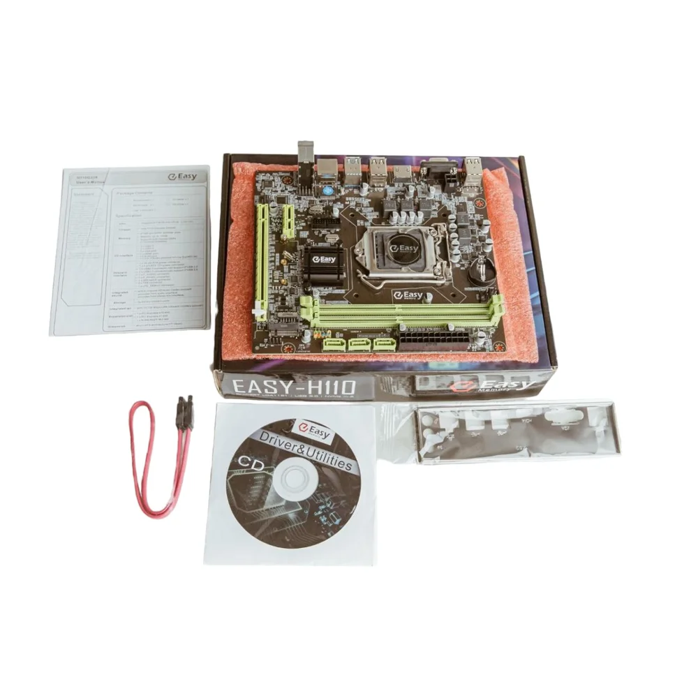 Placa Mãe Easy H110 Intel LGA 1151  Para Intel de 6º, 7º, 8º E 9º Geração, DDR4 7