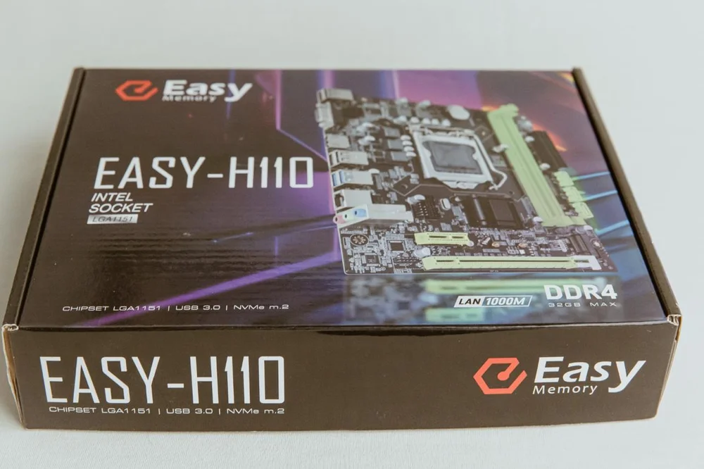 Placa Mãe Easy H110 Intel LGA 1151  Para Intel de 6º, 7º, 8º E 9º Geração, DDR4 8