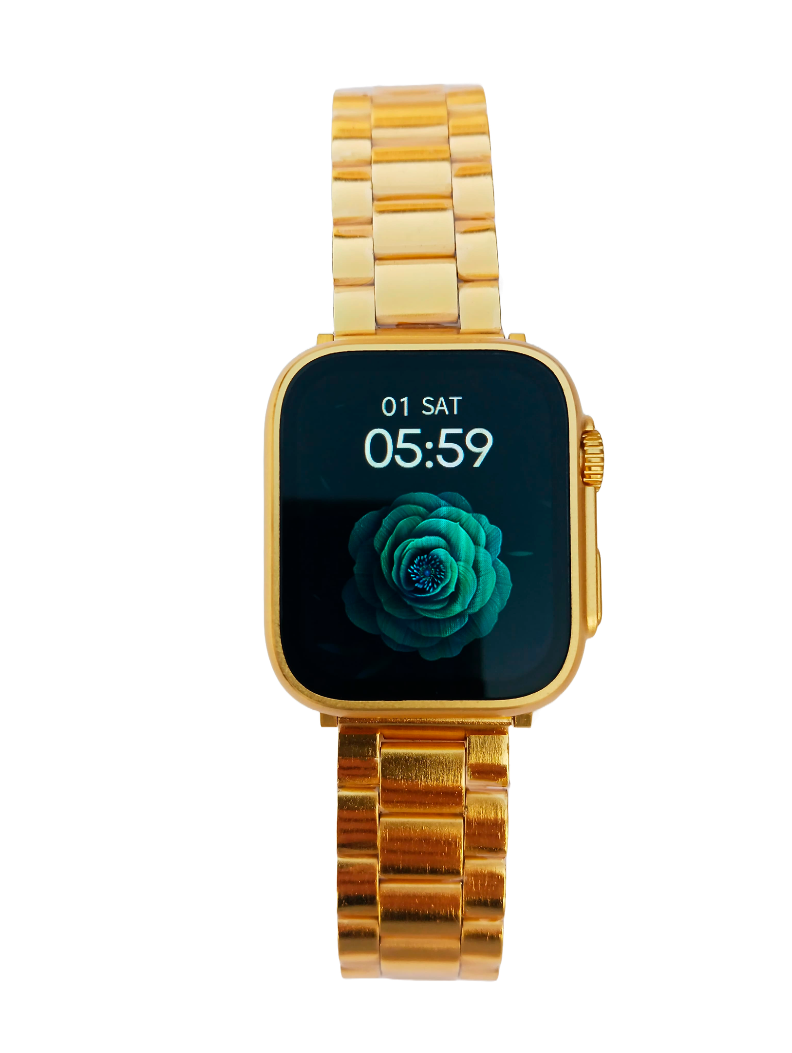 Smartwatch Ultra Mini Gold 41mm Serie 9 Chamadas 2 Pulseiras