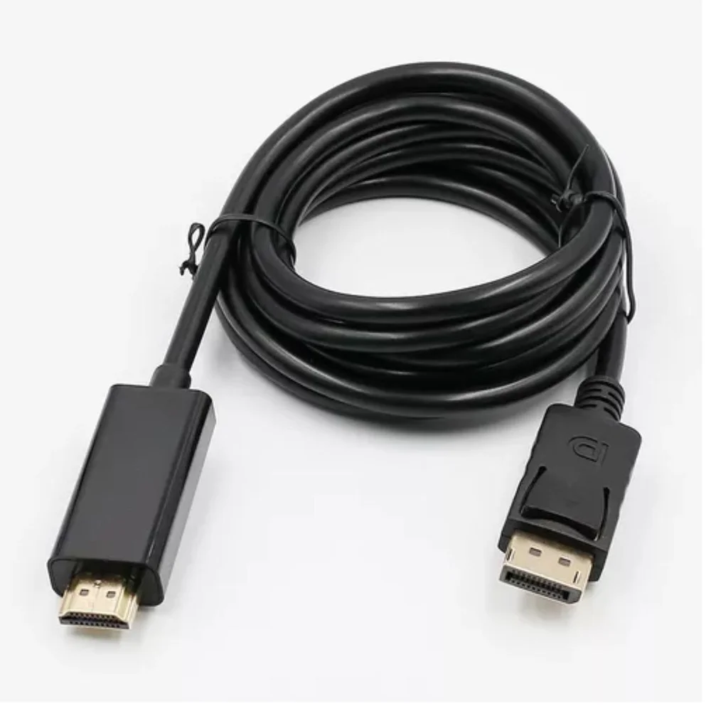 Imagem 2 de 5 do produto Cabo Displayport Macho X HDMI Macho Gold 4k 3,0mts Tebera