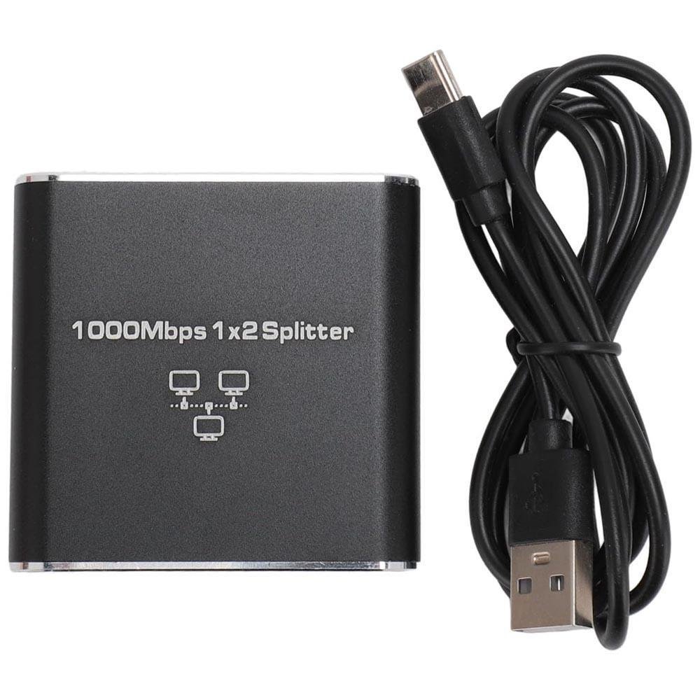 Imagem 4 de 5 do produto Divisor Ethernet 1 Entrada E 2 Saídas De Alta Velocidade 1000/100mbps [2 Dispositivos Compartilham Rede]