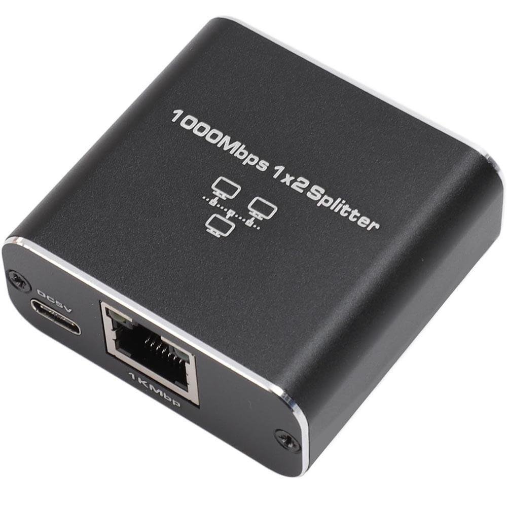 Imagem 5 de 5 do produto Divisor Ethernet 1 Entrada E 2 Saídas De Alta Velocidade 1000/100mbps [2 Dispositivos Compartilham Rede]