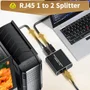 Divisor De Rede De 1000 Mbps Lan Cat 6 Ethernet Rj45 1 A 2 Gigabit Splitter