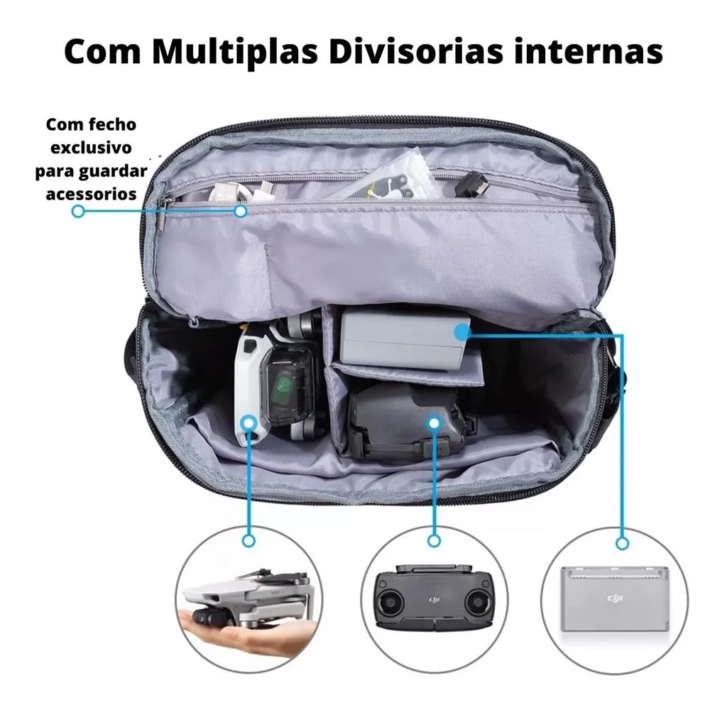 Bolsa Mochila De Viagem Dji Mini 4 Pro, 2, Air 2s, 3, 3, 4