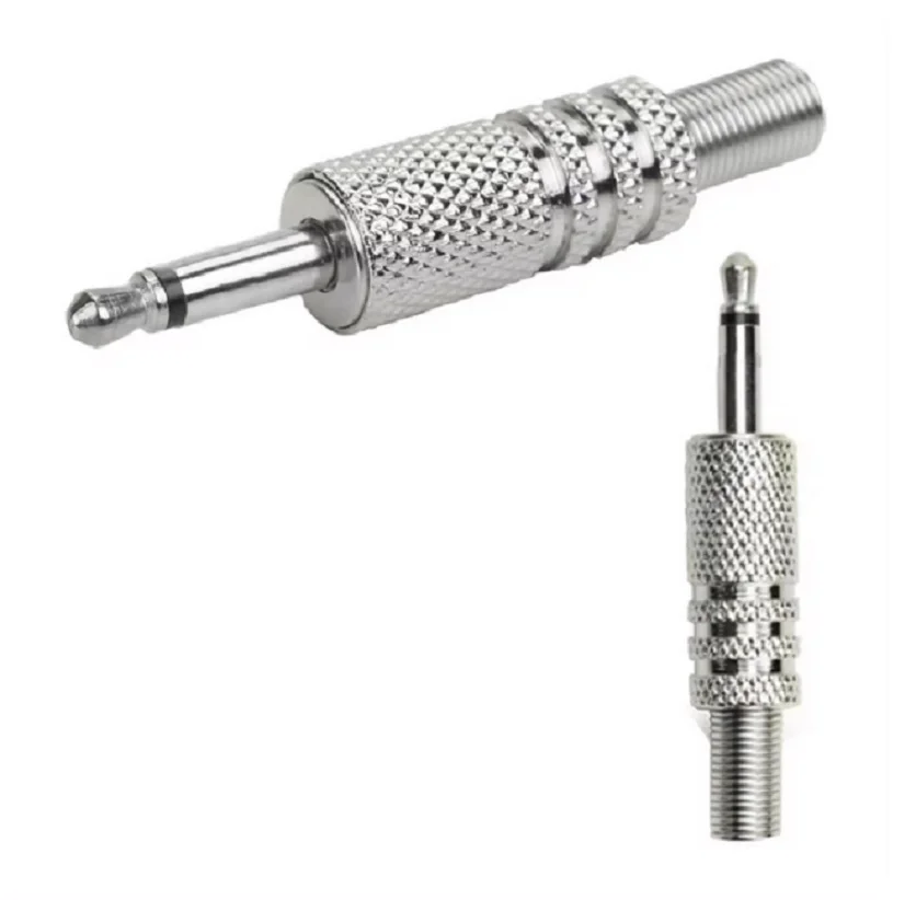 Imagem 3 de 5 do produto 10 Peças Plug P2 Mono Metal C/mola