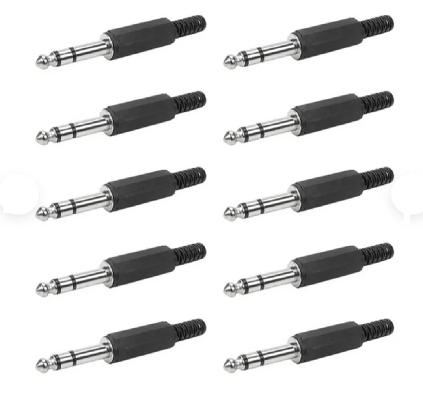 Imagem 3 de 5 do produto 10 Peças Plug P10 St Plastico C/rabicho