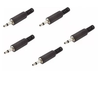 10 Peças Plug P2 Mono Plastico C/rabicho