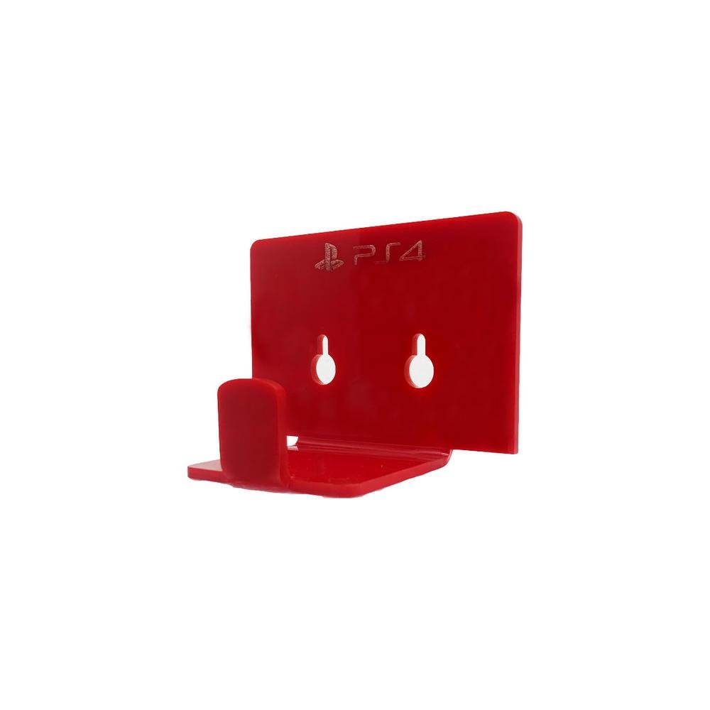 Imagem 2 de 3 do produto Suporte Controle Parede Playstation 4 - Ps4 - Material Acrílico Vermelho
